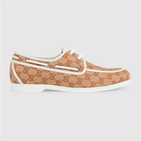 gucci women's boat shoes|gg canvas boat shoes.